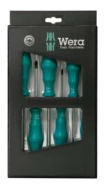 SCREWDRIVER Set WERA BLACK POINT CLASSIC GREEN 6 PIECE ™ auto part product photo