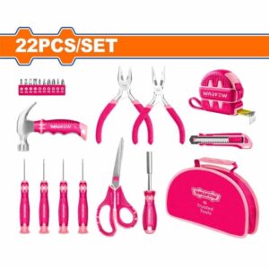 TOOLKIT HAND TOOL PINK CASE 22 PIECES ™ auto part product photo