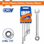 SPANNER RATCHET Set 5 PIECES 8 10 12 13 14MM WADFOW ™ auto part product photo
