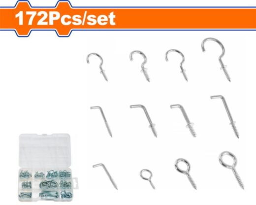 Kit Screw Eye &Amp; Hook 172 Piece Wadfow ™ 1 Kit SCREW Eye & HOOK 172 PIECE WADFOW ™ auto part product photo