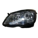 Headlamp + Motor Electric Halogen Chrome Left Hand Side 2011-2013 (Mercedes Benz C Class W204) auto part product photo