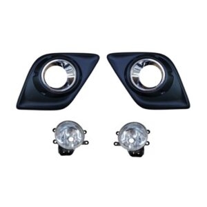 Fog Lamp Assembly+Bumper Grille+Chrome Rim Right Hand Side 2016-2020 (Toyota Hilux GD6) auto part product photo