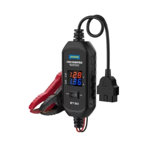 AUTOOL BT30 ECU Emergency Power Supply Cable Voltage & Current Display 3A Fuse Insulated Clamp 3-Year Warranty auto part