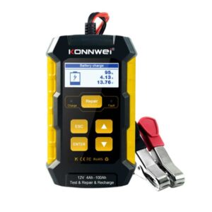 Konnwei KW510 3-in-1 Car Battery Tester 12V Charger 5A & Pulse Repair auto part product photo