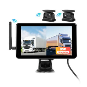 7″ HD Wireless Backup Kit | IPS Monitor DVR | 2 Solar Cameras | 100m Range, main photo