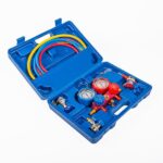Manifold Gauge Set Diagnostic A/C Tool Kit R22 | R134a | R410a Refrigeration Brass Auto Service, main photo