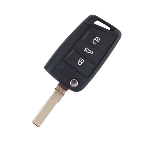 Volkswagen – Golf 7, Polo, Seat, Skoda | Remote Key Case & Blade (3 Button, Hu66 Blade, Plastic) 1 Volkswagen – Golf 7, Polo, Seat, Skoda | Remote Key Case & Blade, main photo