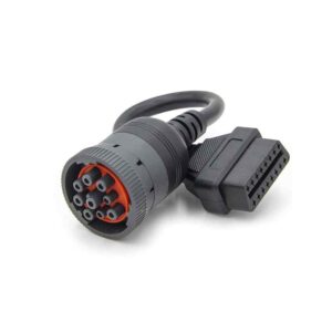 Truck Female 9 Pin to 16 Pin OBD2 Interface J1939, main photo