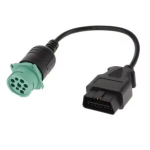 9-Pin to 16-Pin OBD2 Cable Adapter - Universal Truck Diagnostic Connector auto part product photo