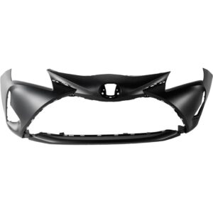 Front Bumper+Fog Lamp Hole Primed Black Hatchback 2016-2018 (Toyota Yaris) auto part product photo