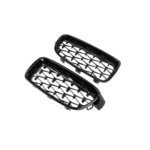 BM F30 DIAMOND GLOSS BLACK KIDNEY GRILLS (non oem) auto part product photo