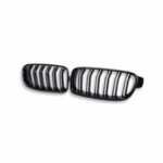 BM F30 DOUBLE SLAT GLOSS BLACK KIDNEY GRILLS (non oem) auto part product photo
