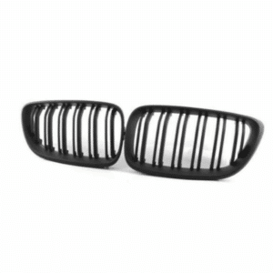 BM F22 DOUBLE SLAT GLOSS BLACK KIDNEY GRILL (non oem) auto part product photo