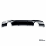 BM E90 335i GLOSS BLACK REAR DIFFUSER (non oem) auto part product photo