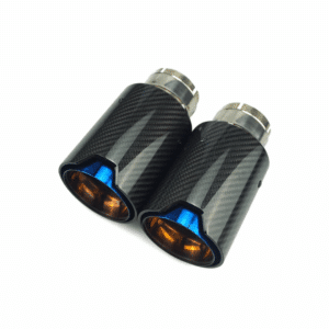 BM CARBON FIBRE-BURNT BLUE EXHAUST TIP 60X90 (NON OEM) auto part product photo