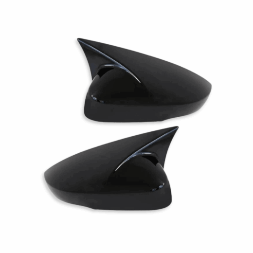 Polo 6 Gloss Black Batman Style Mirror Covers (Non Oem) 1 POLO 6 GLOSS BLACK BATMAN STYLE MIRROR COVERS (non oem) auto part product photo