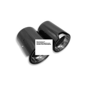 BM CARBON FIBRE-CHROME EXHAUST TIP 70X90 (NON OEM) auto part product photo