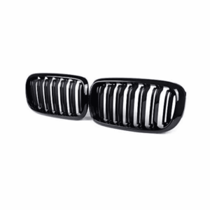 BM F25 FACELIFT DOUBLE SLAT GLOSS BLACK KIDNEY GRILL (non oem) auto part product photo