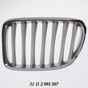 Bonnet Grille BMW E84 X1 Series Silver With Chrome Frame Left auto part product photo