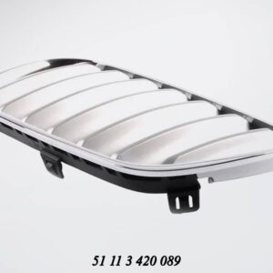 Bonnet Grille BMW E83 X3 Series Silver With Chrome Frame Lci Models Left auto part product photo