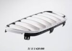 Bonnet Grille BMW E83 X3 Series Silver With Chrome Frame Lci Models Right auto part product photo