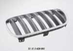 Bonnet Grille BMW E83 X3 Series Black With Chrome Frame Lci Models Left auto part product photo