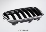 Bonnet Grille BMW F25 X3 Series Black With Chrome Frame Pre Lci Right auto part product photo