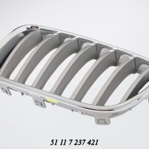 Bonnet Grille BMW F25 X3 Series Silver With Chrome Frame Pre Lci Left auto part product photo