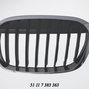 Bonnet Grille BMW F48 X1 Series Black With Chrome Frame Pre Lci Models Left auto part product photo