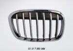 Bonnet Grille BMW F48 X1 Series Silver With Chrome Frame Pre Lci Models Right auto part product photo