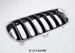 Bonnet Grille BMW E83 X3 Series Black With Chrome Frame Pre Lci Models Left auto part product photo