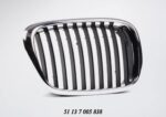 Bonnet Grille BMW E39 5 Series Black With Chrome Frame Lci Models Right auto part product photo
