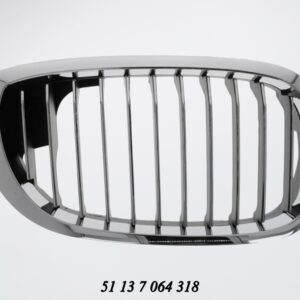 Bonnet Grille BMW E46 3 Series Black With Chrome Frame Lci Models Right auto part product photo