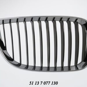 Bonnet Grille BMW E87 1 Series Black With Chrome Frame Pre Lci Right auto part product photo