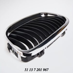 Bonnet Grille BMW E90 E91 3 Series Black With Chrome Frame Lci Models Left auto part product photo