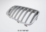 Bonnet Grille BMW F25 F26 X Series Silver With Chrome Frame Lci Models Right auto part product photo