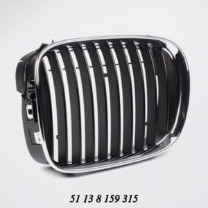 Bonnet Grille BMW E39 5 Series Black With Chrome Frame Pre Lci Left