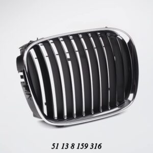 Bonnet Grille BMW E39 5 Series Black With Chrome Frame Pre Lci Right