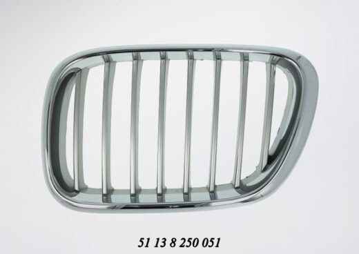 Bonnet Grille BMW E53 X5 Series Silver With Chrome Frame Pre Lci Models Left auto part product photo