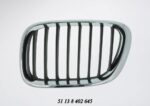 Bonnet Grille BMW E53 X5 Series Black With Chrome Frame Pre Lci Models Left auto part product photo