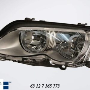 Headlamp Assembly BMW E46 3 Series Non Xenon Chrome Facelift Left auto part product photo