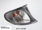 Front Indicator BMW E46 Facelift White & Black Right auto part product photo
