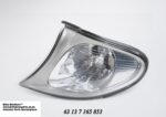 Front Indicator BMW E46 3 Series Facelift White & Silver Left auto part product photo