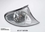 Front Indicator BMW E46 3 Series Facelift White & Silver Right auto part product photo
