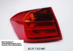 Rear Lamp BMW F30 3 Series Sedan Pre Lci Left auto part product photo