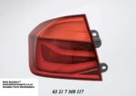 Rear Lamp BMW F30 3 Series Sedan Non M Sport Lci Models LED Left auto part product photo