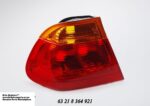 Rear Lamp BMW E46 3 Series Sedan Amber & Red Pre Facelift Left auto part product photo