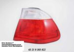 Rear Lamp BMW E46 3 Series Sedan White & Red Pre Facelift Right auto part product photo
