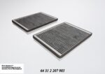 Pollen Filter BMW E39 5 Series All Models Pair auto part product photo