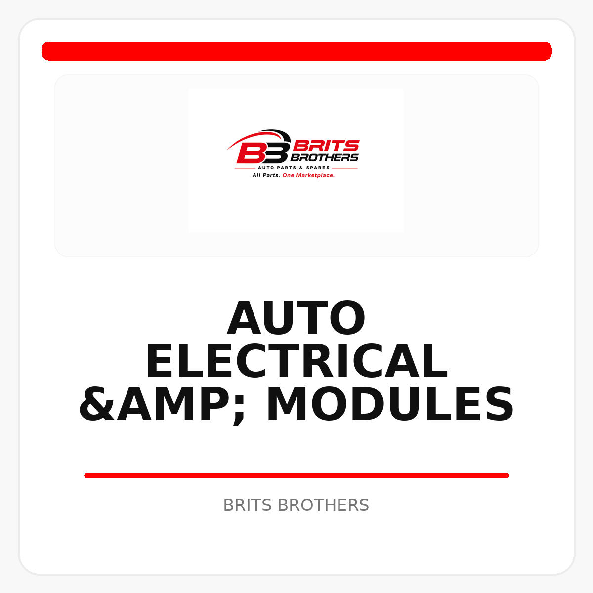 Auto Electrical & Modules